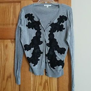 Cabi applique cardigan
